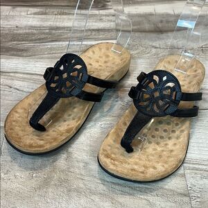 Athlefit comfort thong flip flop arch support sandal size 7.5